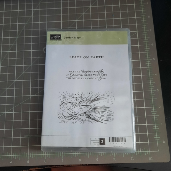 Comfort & Joy Stampin Up rubber cling set - Picture 1 of 2